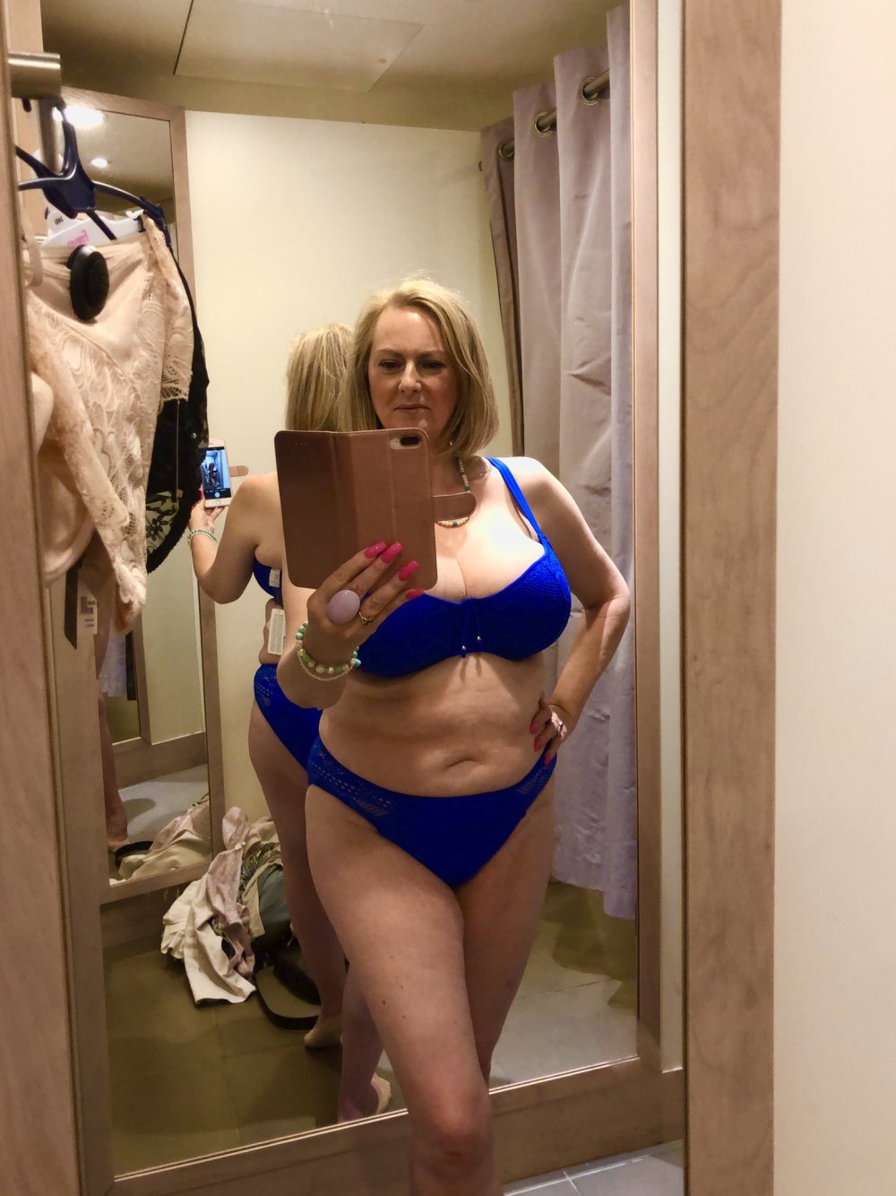 Selfies of an adult woman