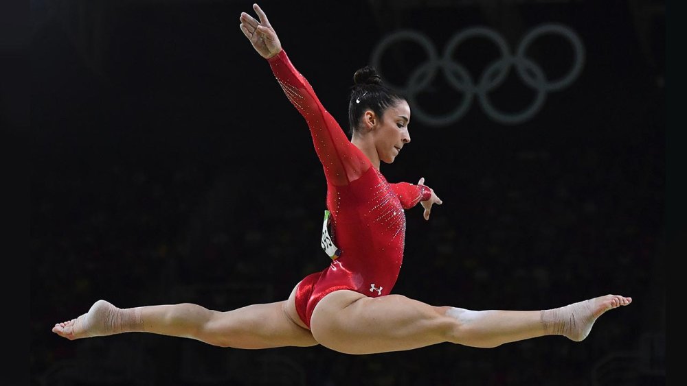 Naked sports gymnasts