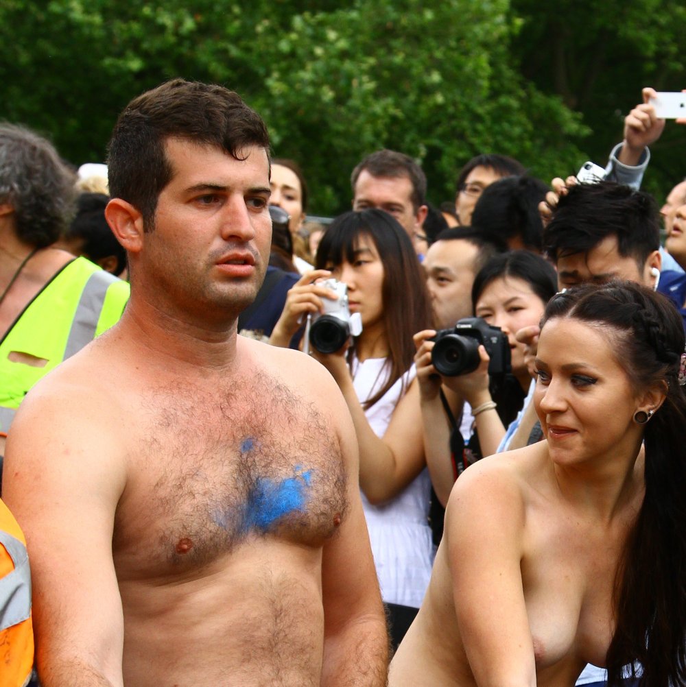 Parade in New York Topless