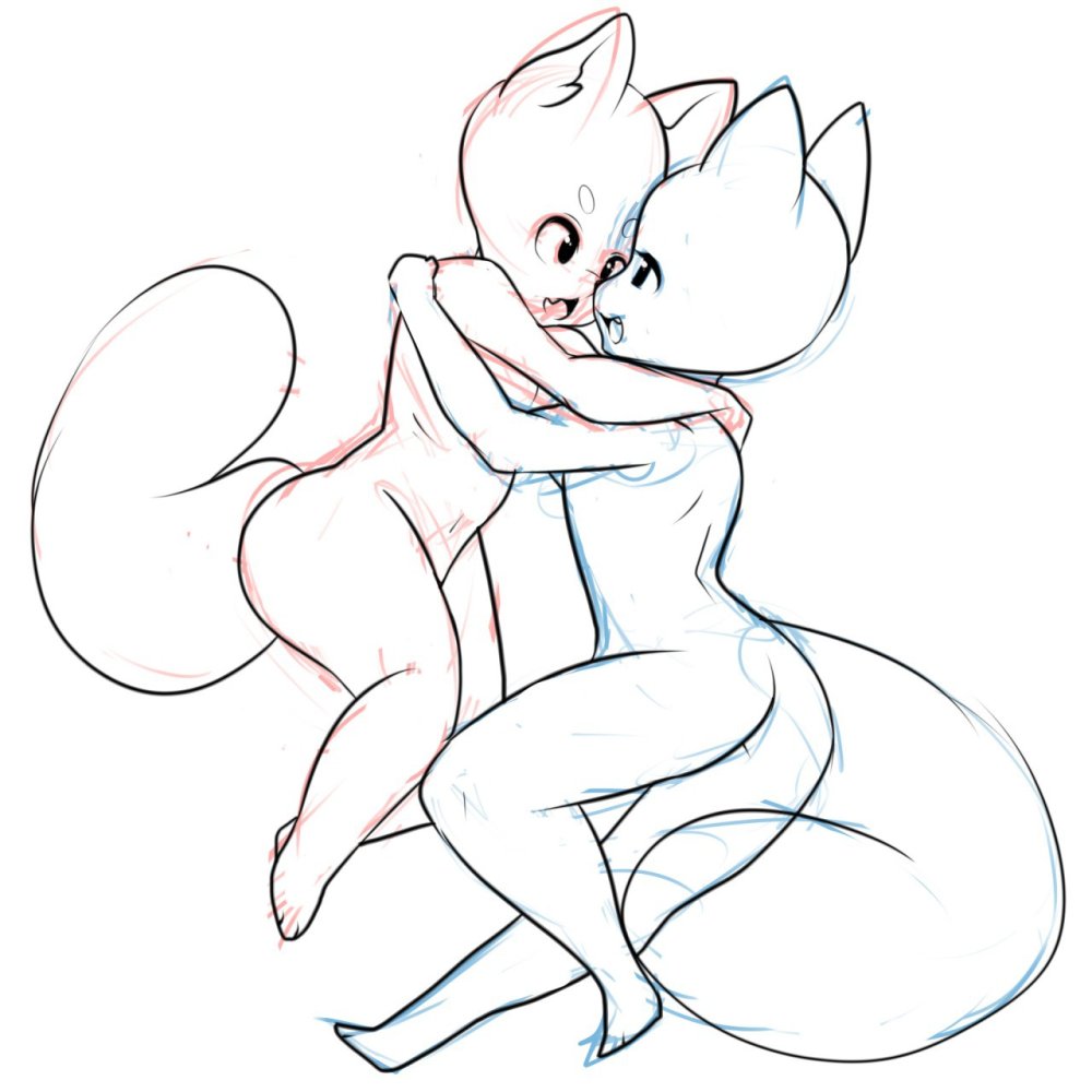 The poses for drawing Yaoy fell and the funny