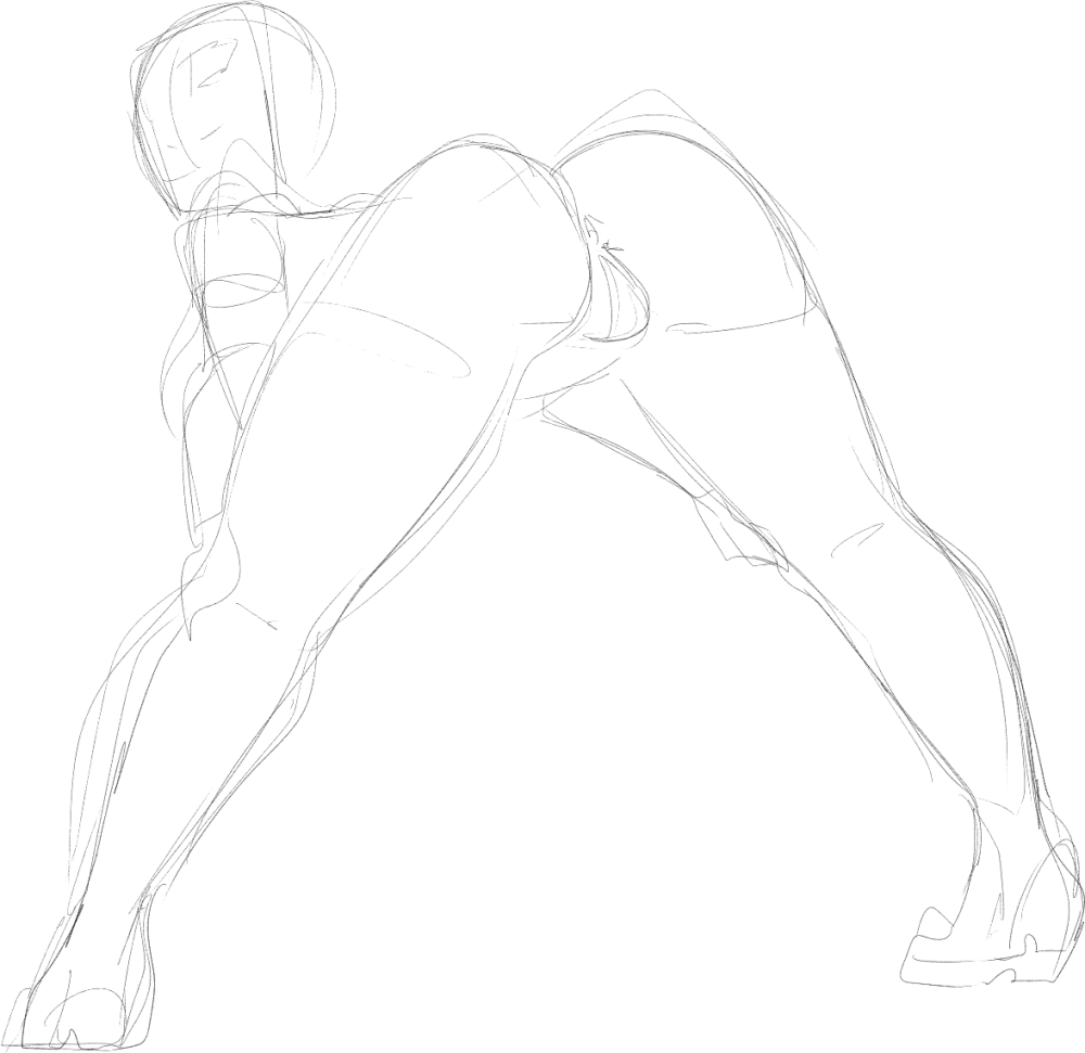 Pose for drawing a person on a motorcycle