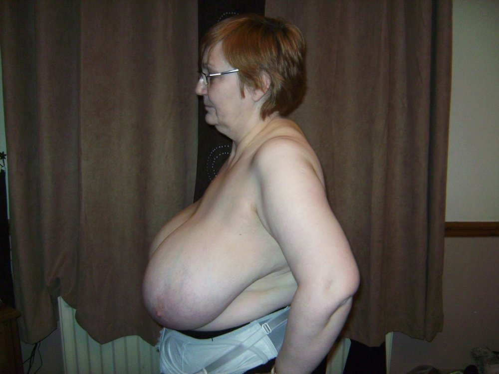 Fat grandmother with huge tits