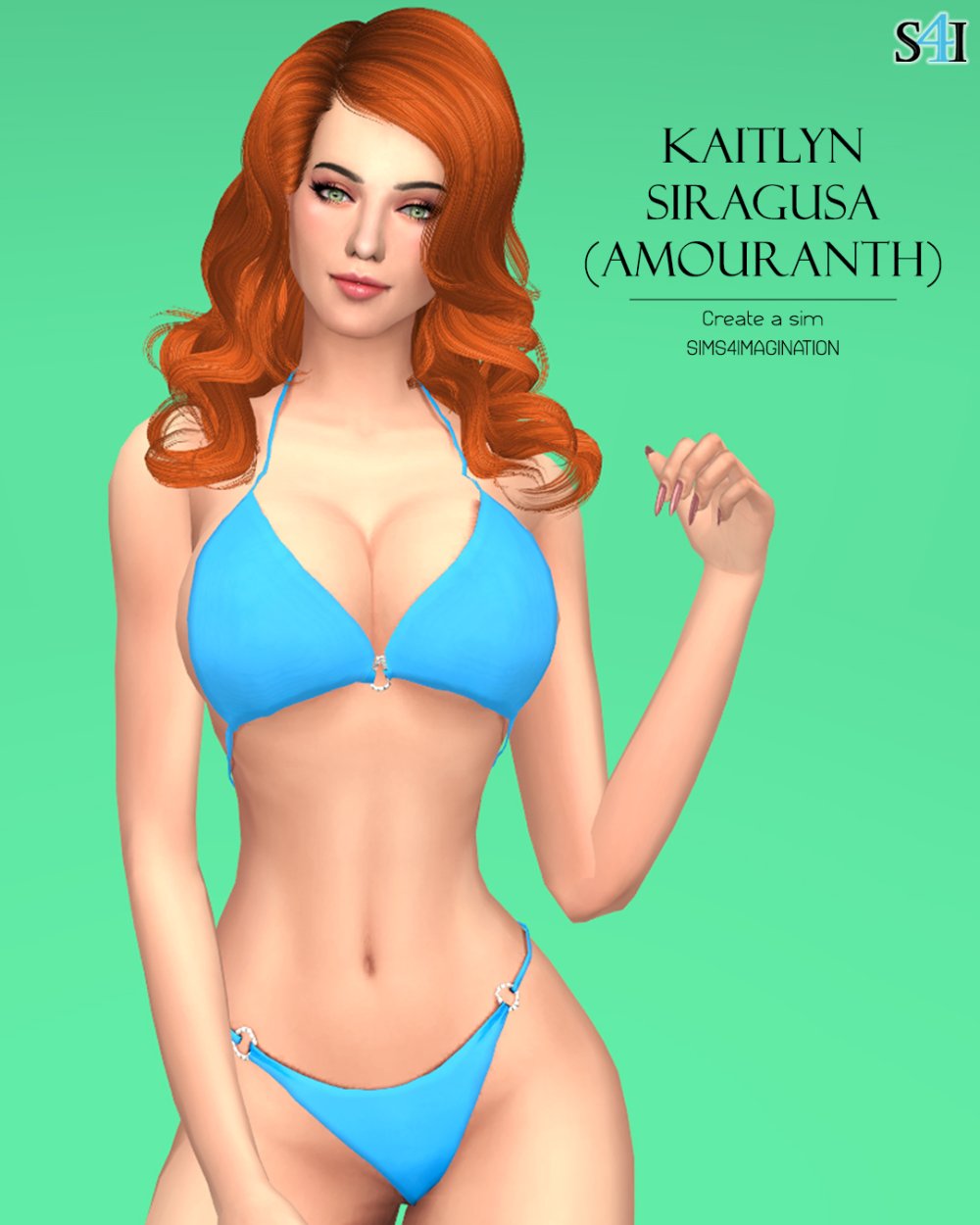 Red -haired Caitlin Siragusa Naked