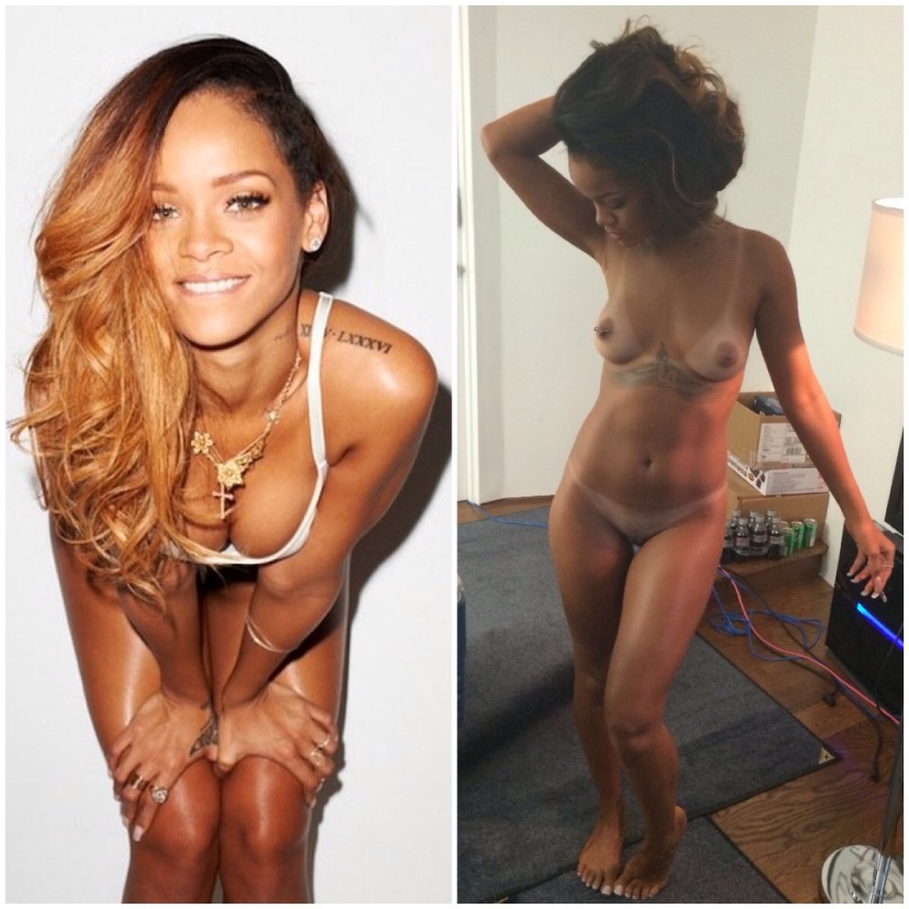 Rihanna's bare chest in the video