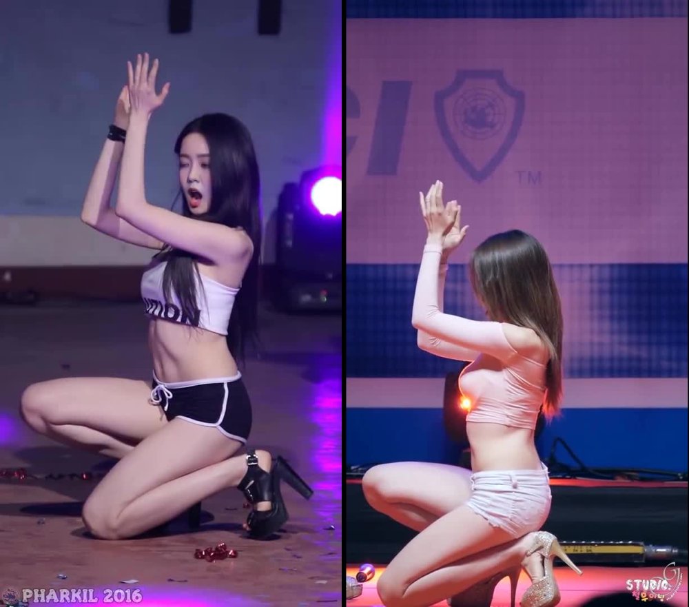 IU Lee Ji Eun in a swimsuit