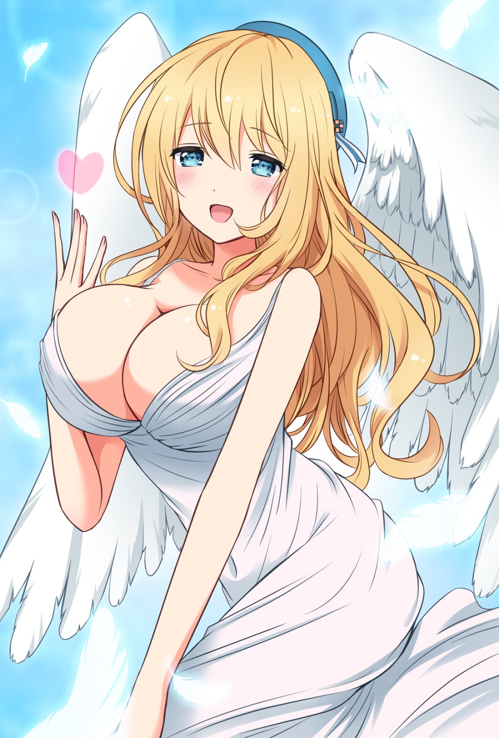 The girl is an angel