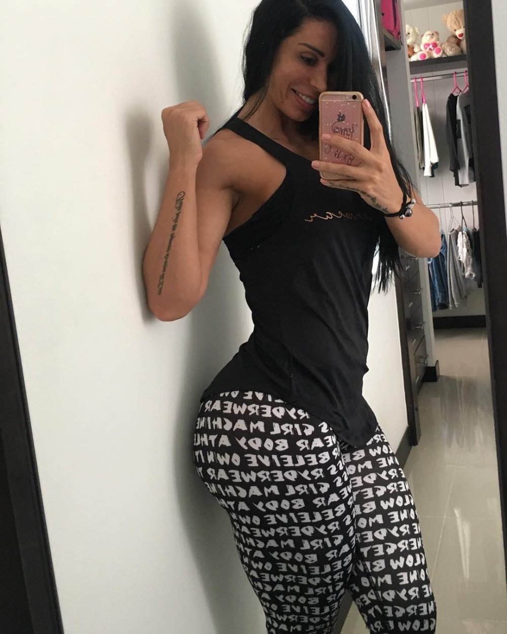 Sonia Isaza in a dress