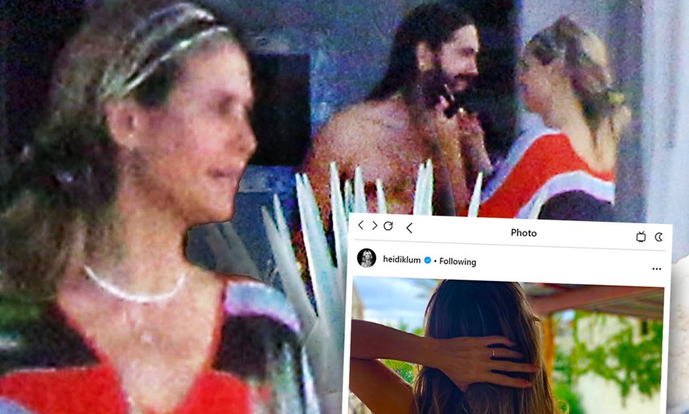 Heidi Klum tanes topless