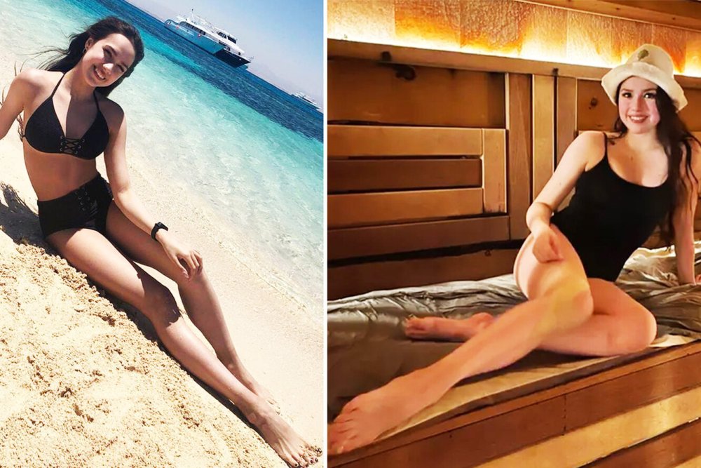 Alina Zagitova in a swimsuit