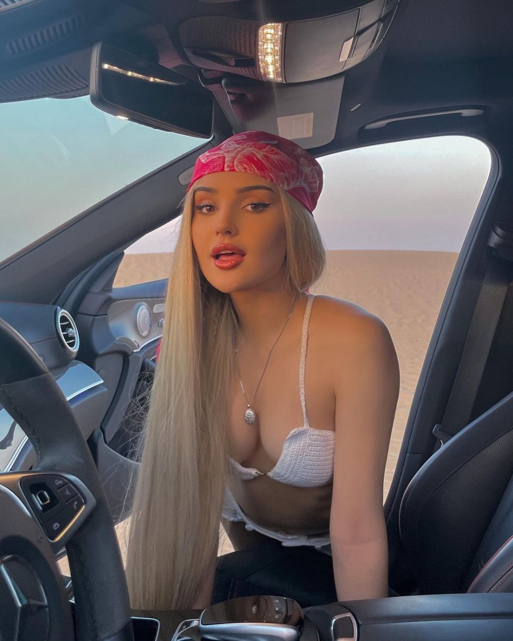 Dina Saeva in underwear