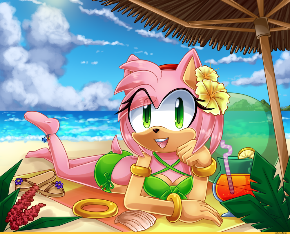 Amy Rose in a bikini