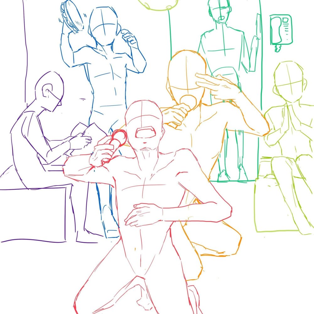 Group posts for drawing