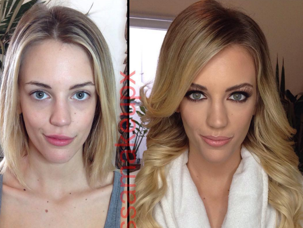 Actresses before and after makeup