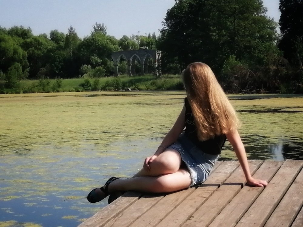 Valery Sokolova in a swimsuit