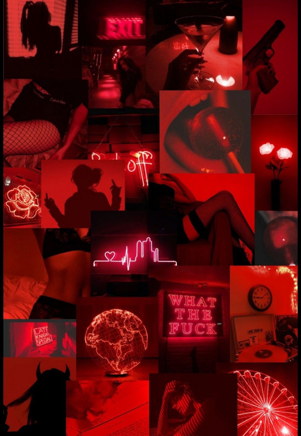 Red collage