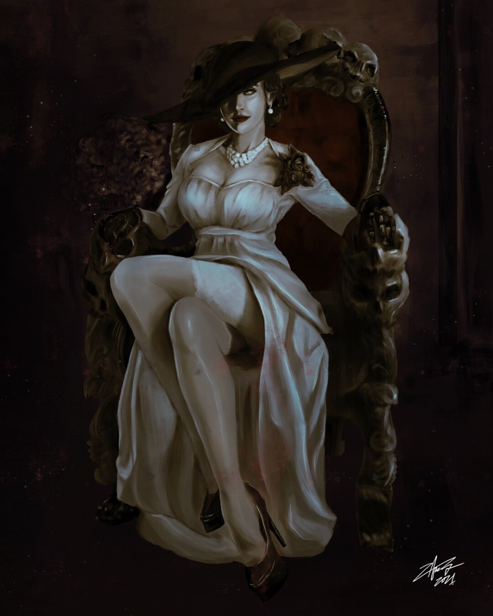 Lady Dimitrescu Beautiful Arts
