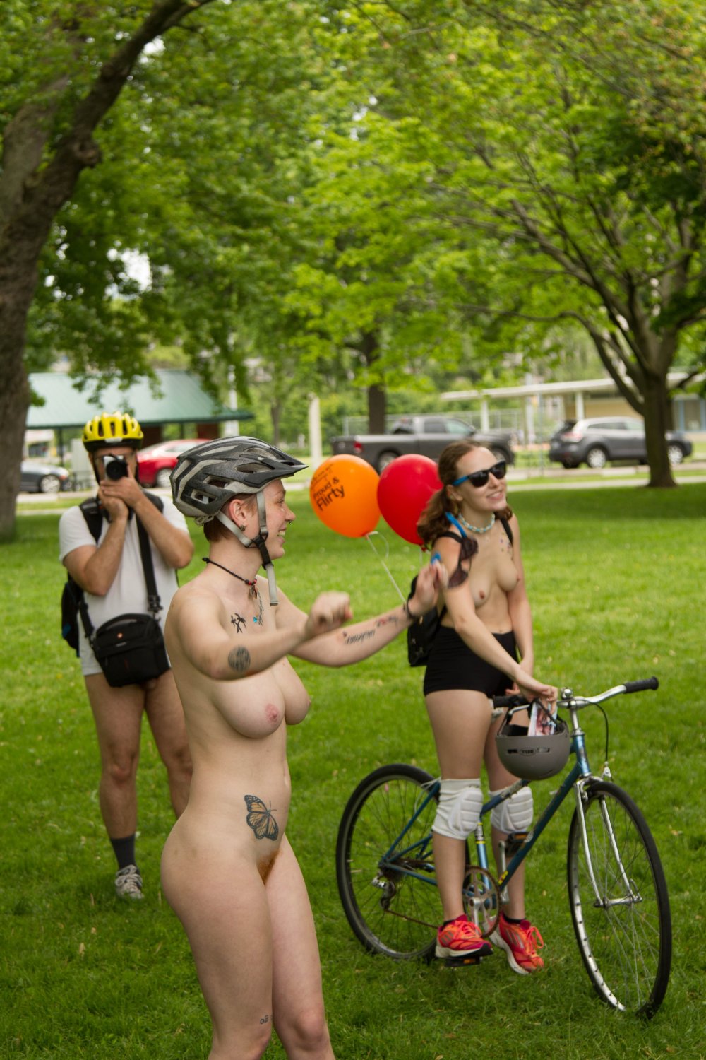Naked bicycle pussy