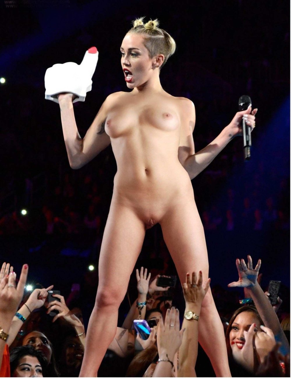 Lady Gaga undressed at the concert