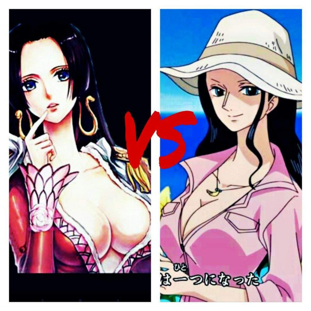 Boa Hankok and Niko Robin