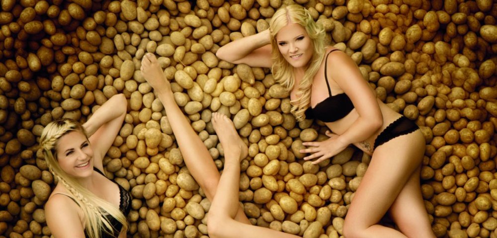 Potato in a towel