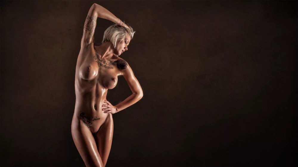 Naked women with a beautiful figure