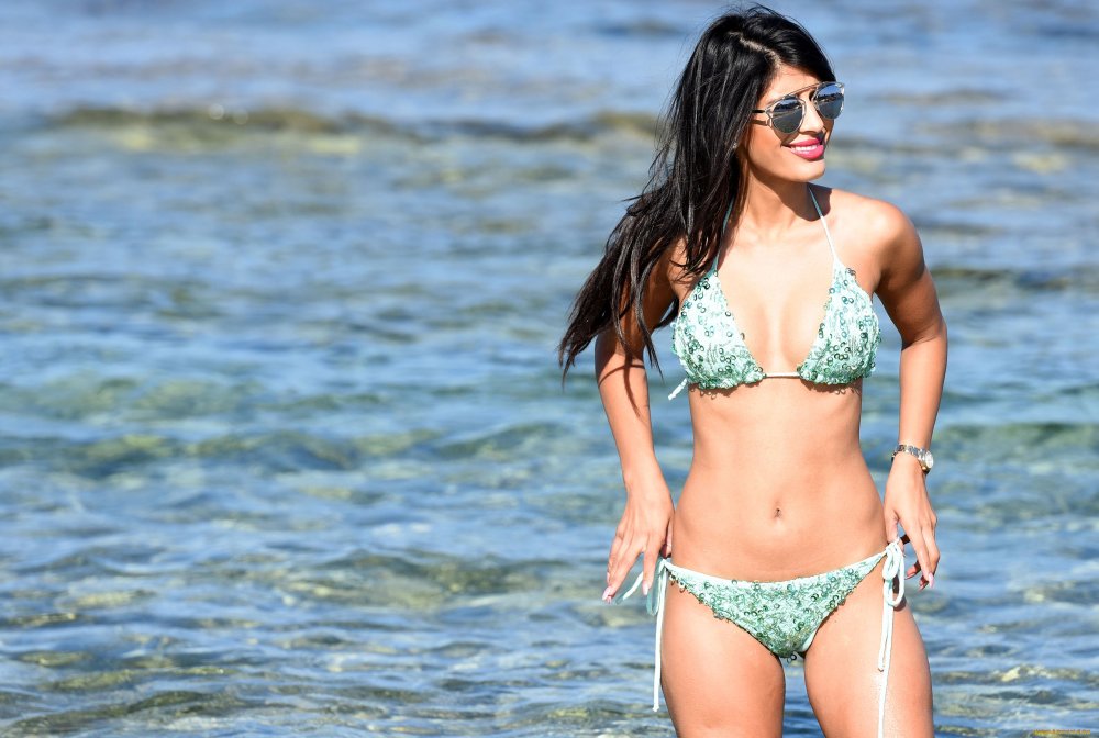 Jasmin Walia in a swimsuit