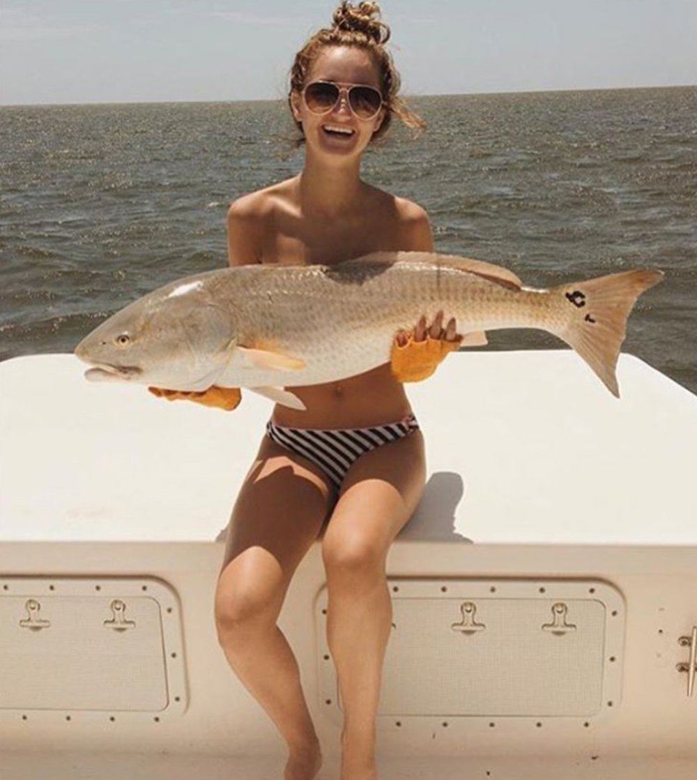 Beautiful girls fishermen