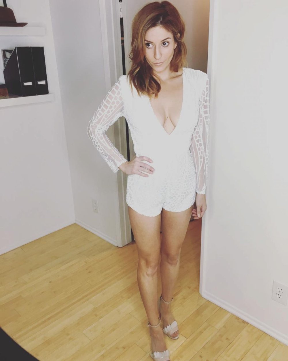 Puffy in a home dress