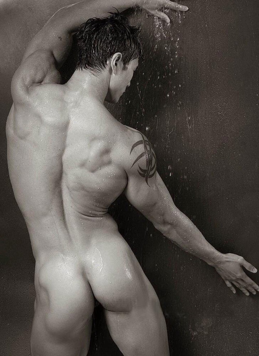Professional photo shoot in the style of nude