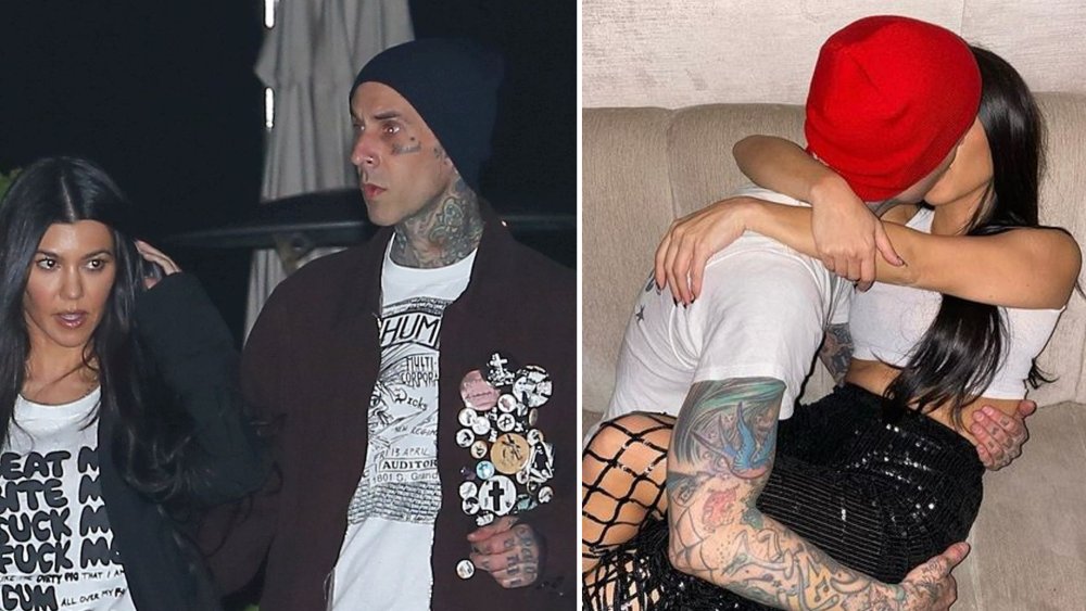 Travis Barker and Courtney Kardashian