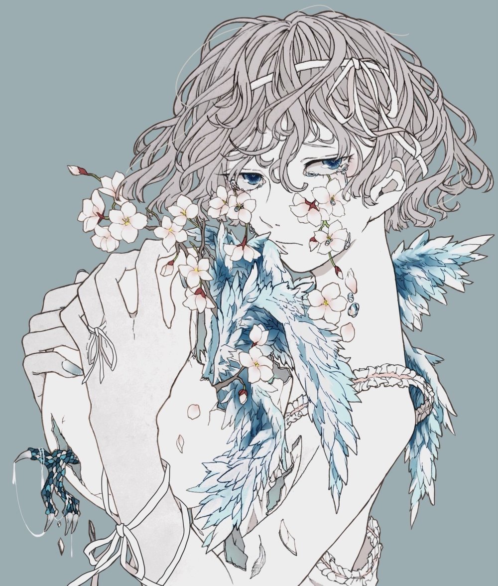 The flower is one line