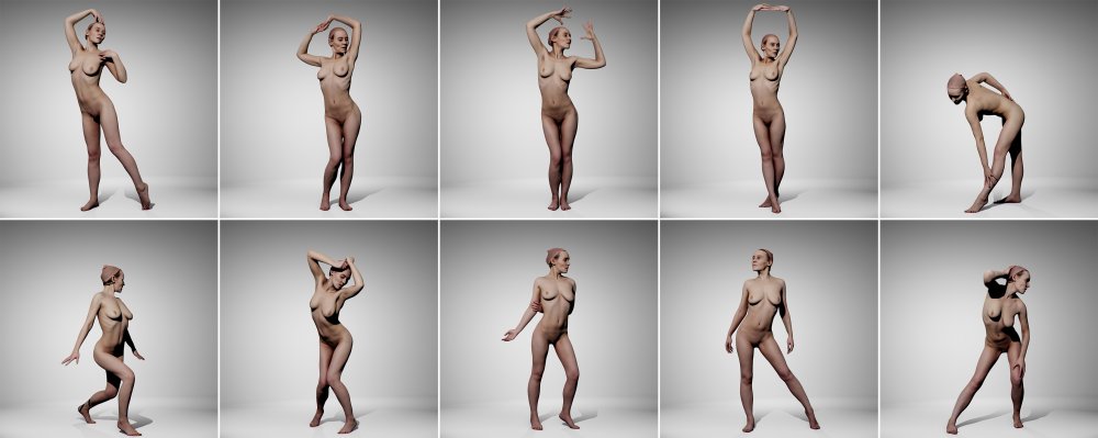 Women's poses for ero photo shoots