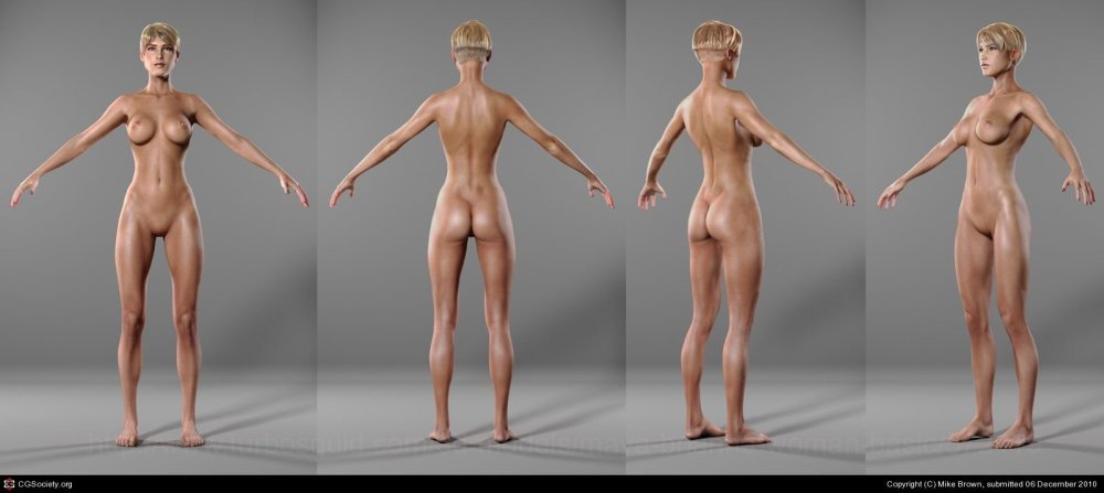 Total Submission Poses without panties