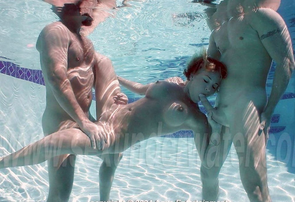 The girl finished under water