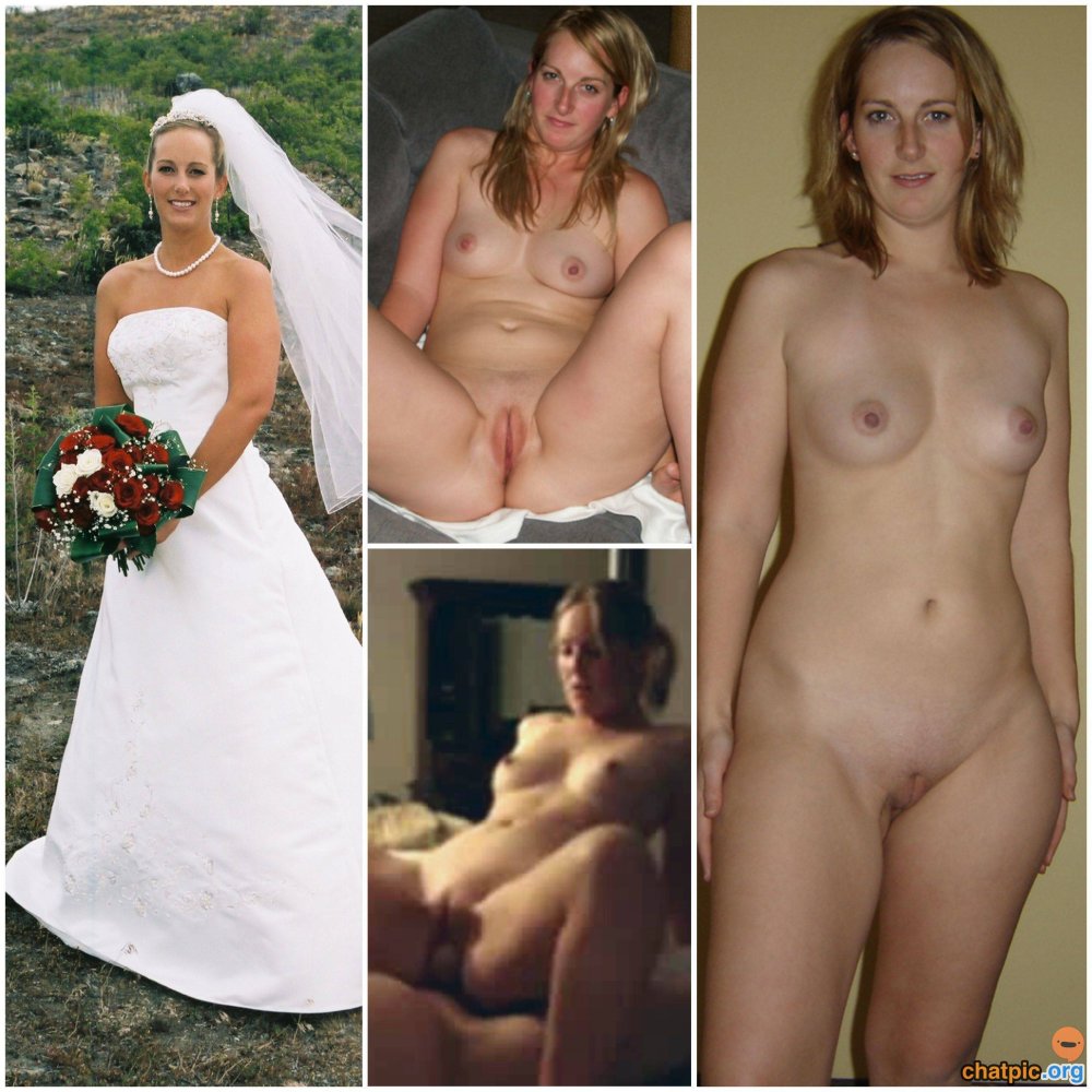 Amateur Young Dressed undressed bride