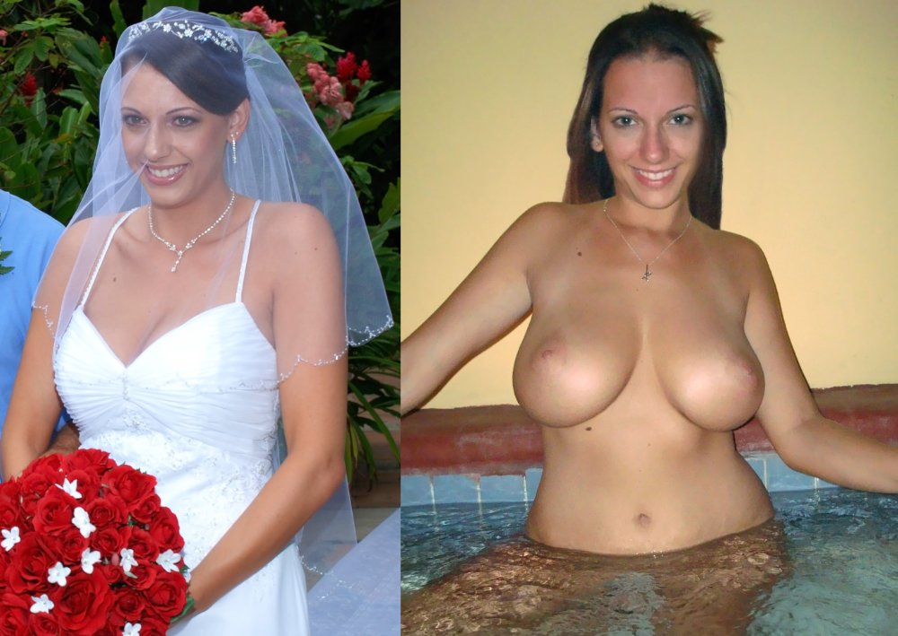 Naked brides in clothes and without