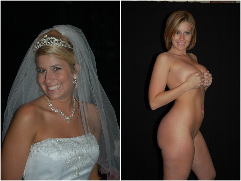 Thin Dressed undressed bride