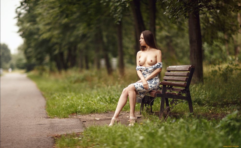 Girls Topless in the park