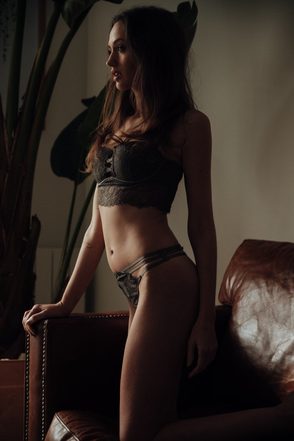 Alena Ushkova in underwear