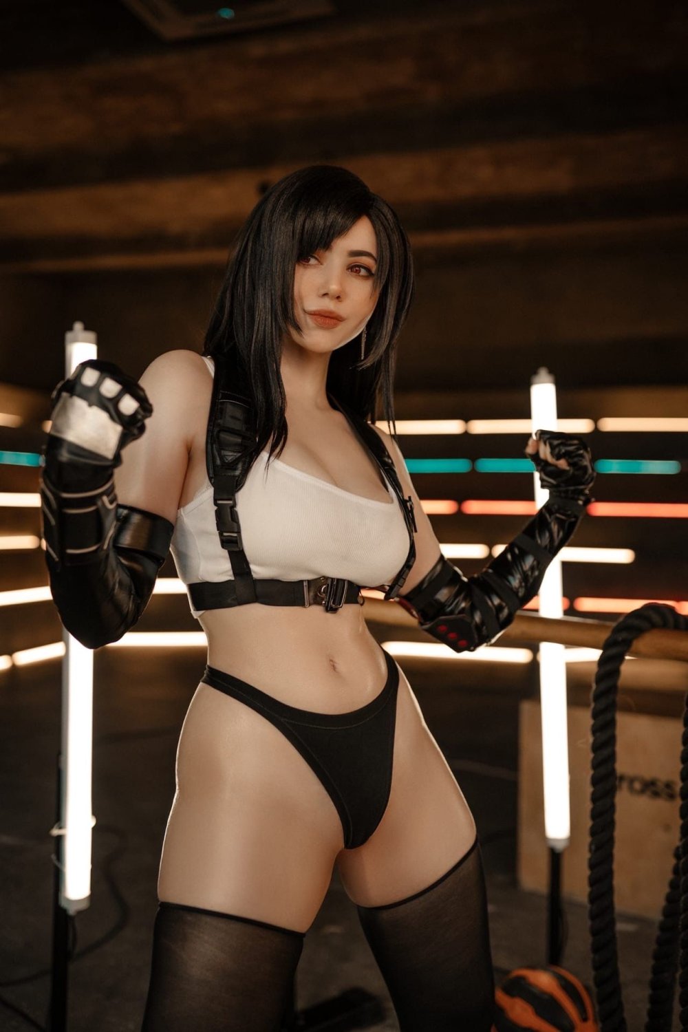 Chun Li in a swimsuit