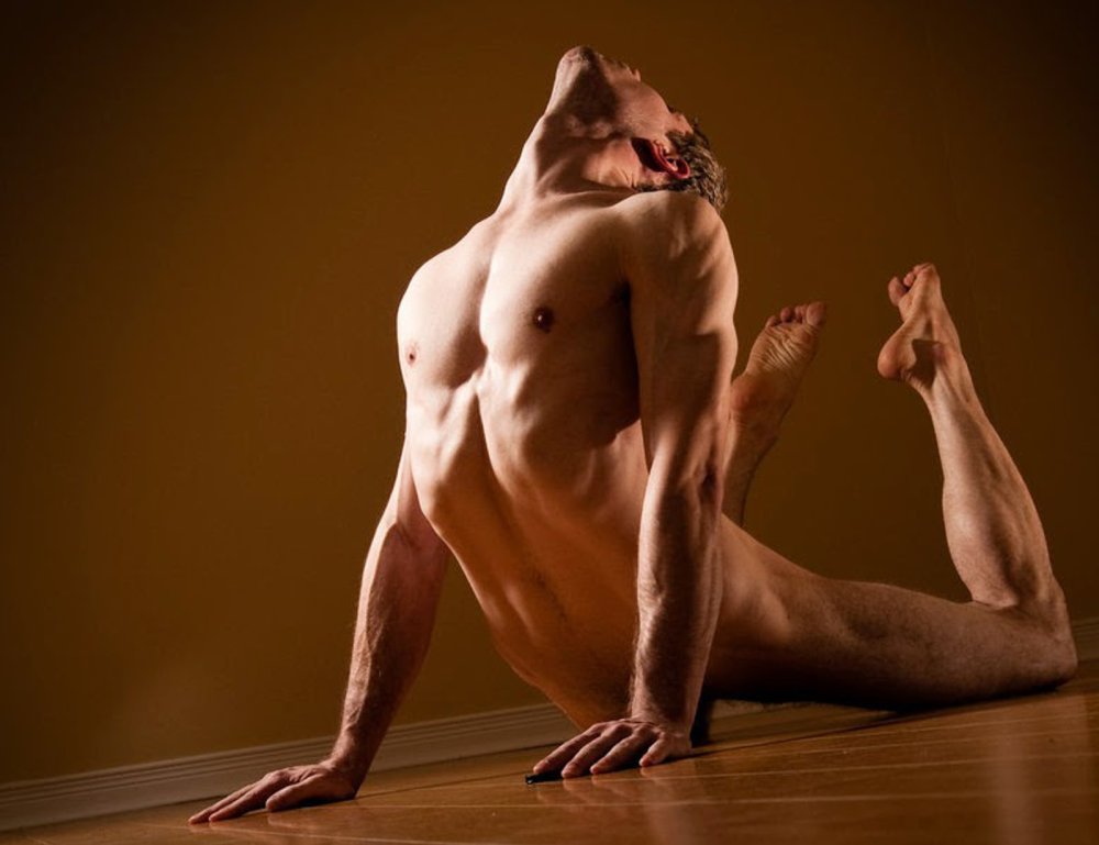 Naked guy in full height