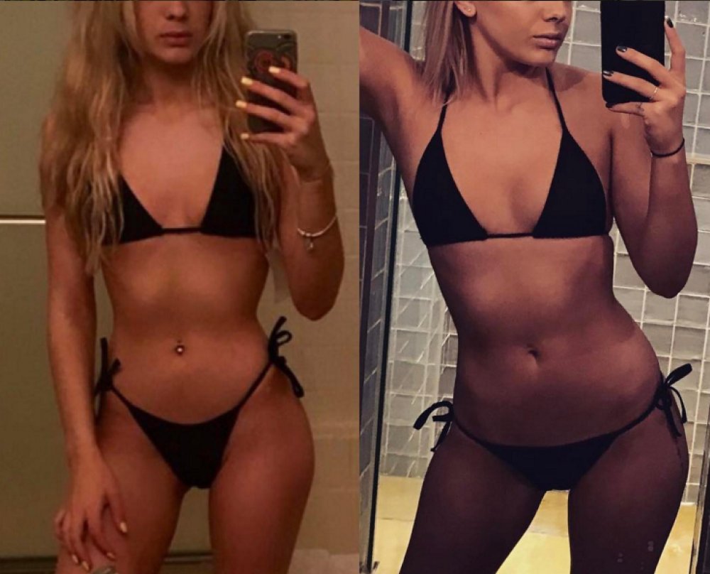 Emma Louise Jones in a swimsuit