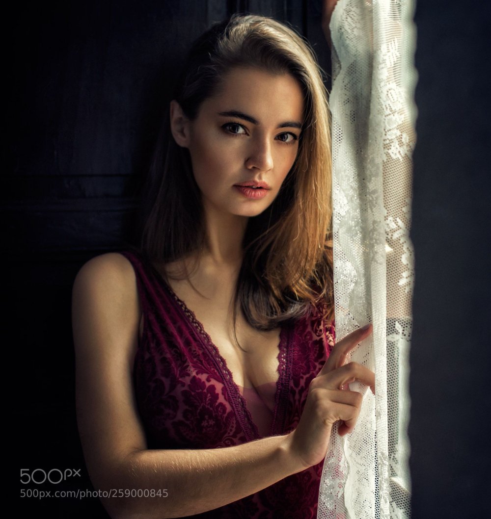 Lidia Savoderova in stockings