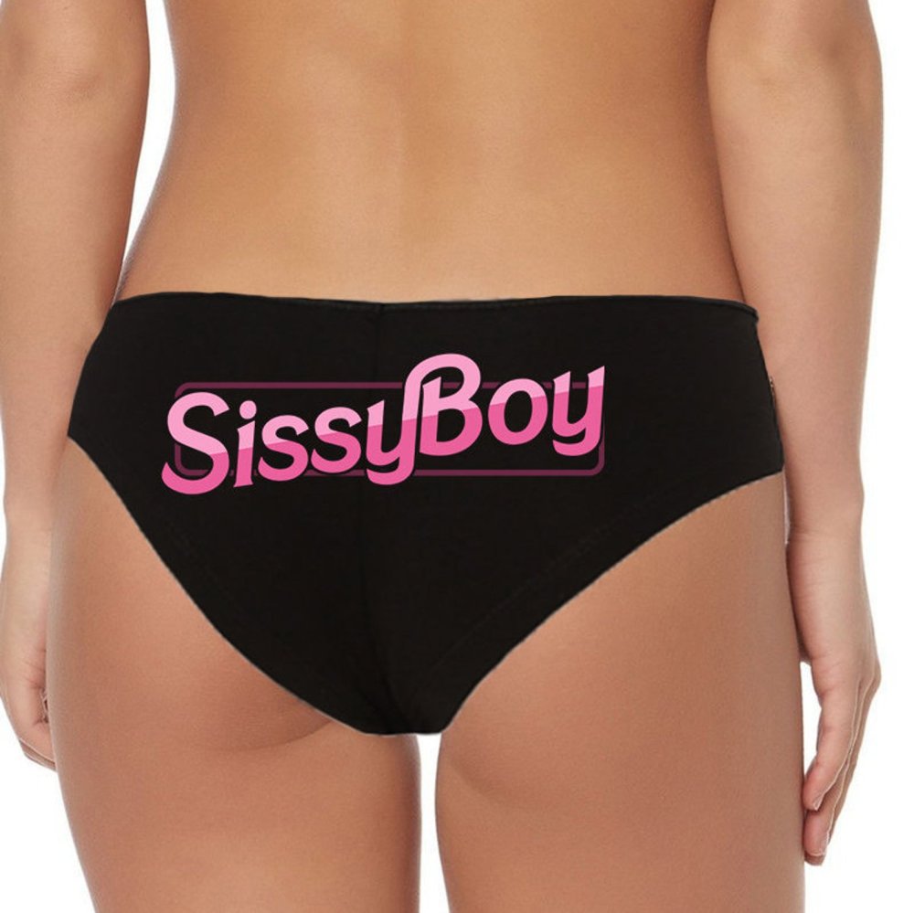 Women's panties on a green background