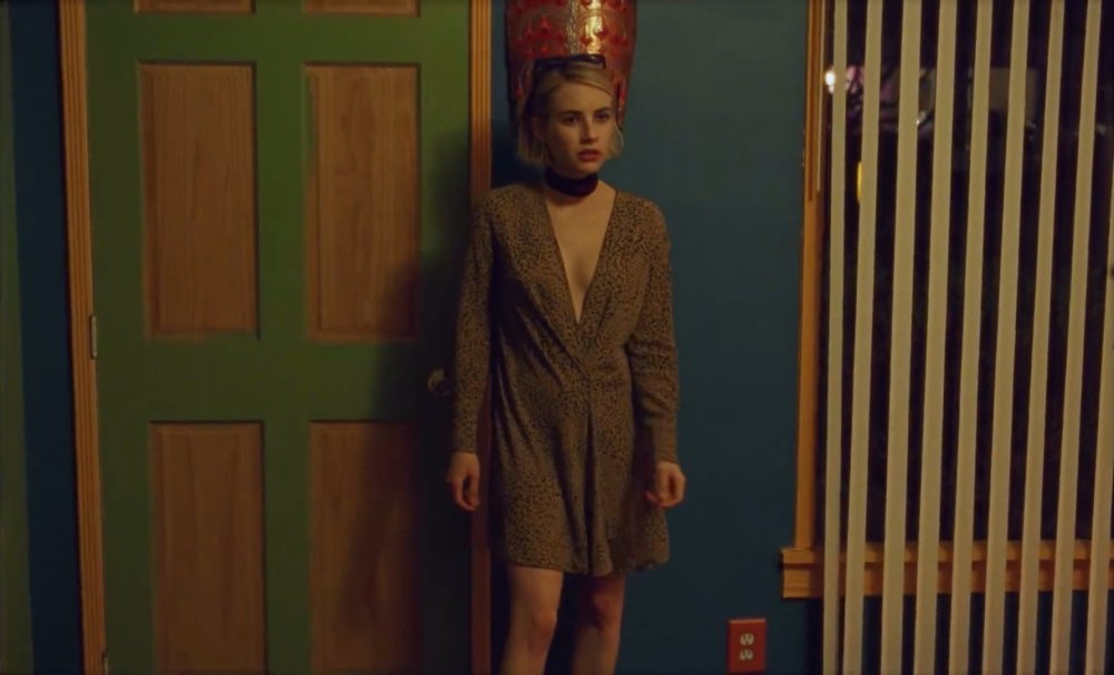 Emma Roberts in the film in underwear