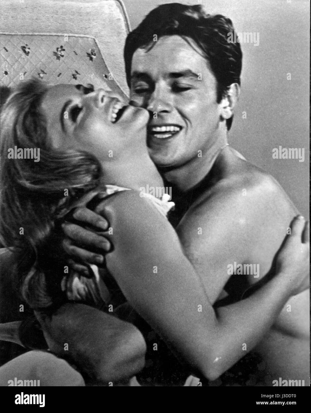 Ann Margaret and Alain Delon Kiss