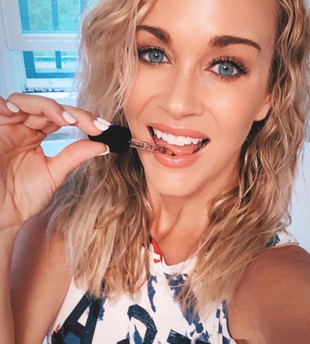 Laura Sanko in a swimsuit