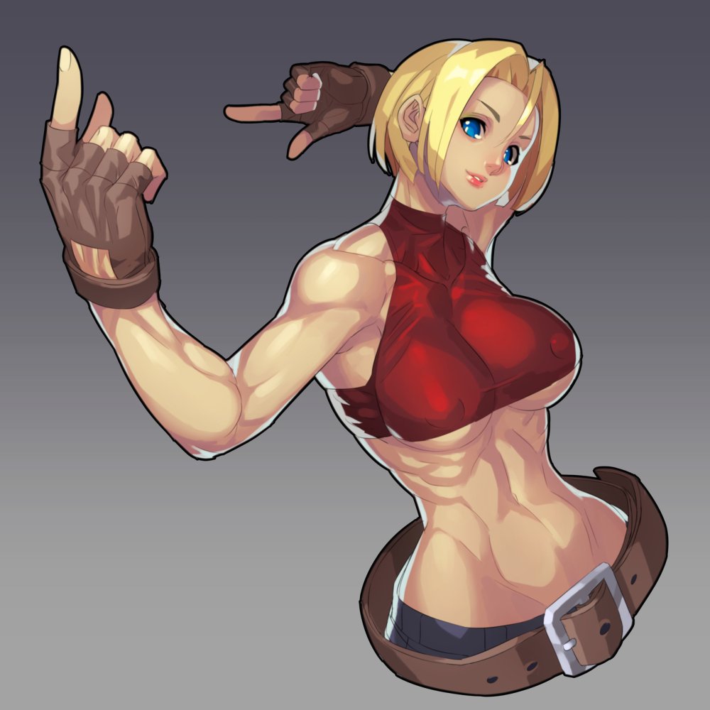 The King of Fighters Mary breast