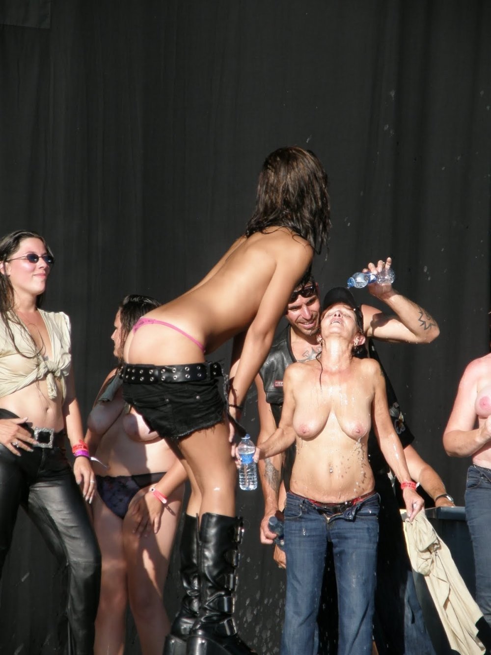Fucking on stage rock concert