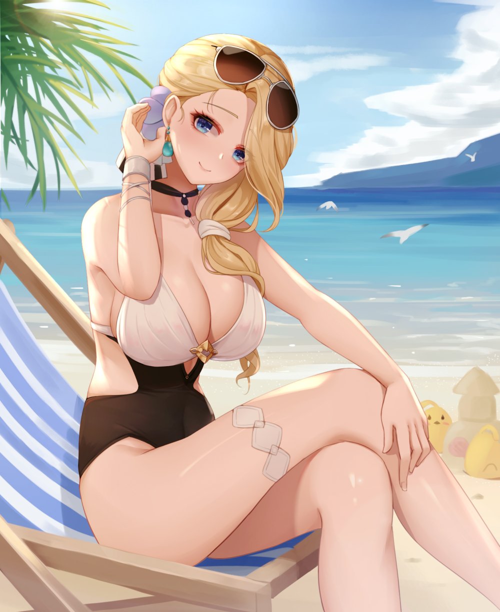 Azur Lane Belfast in a swimsuit